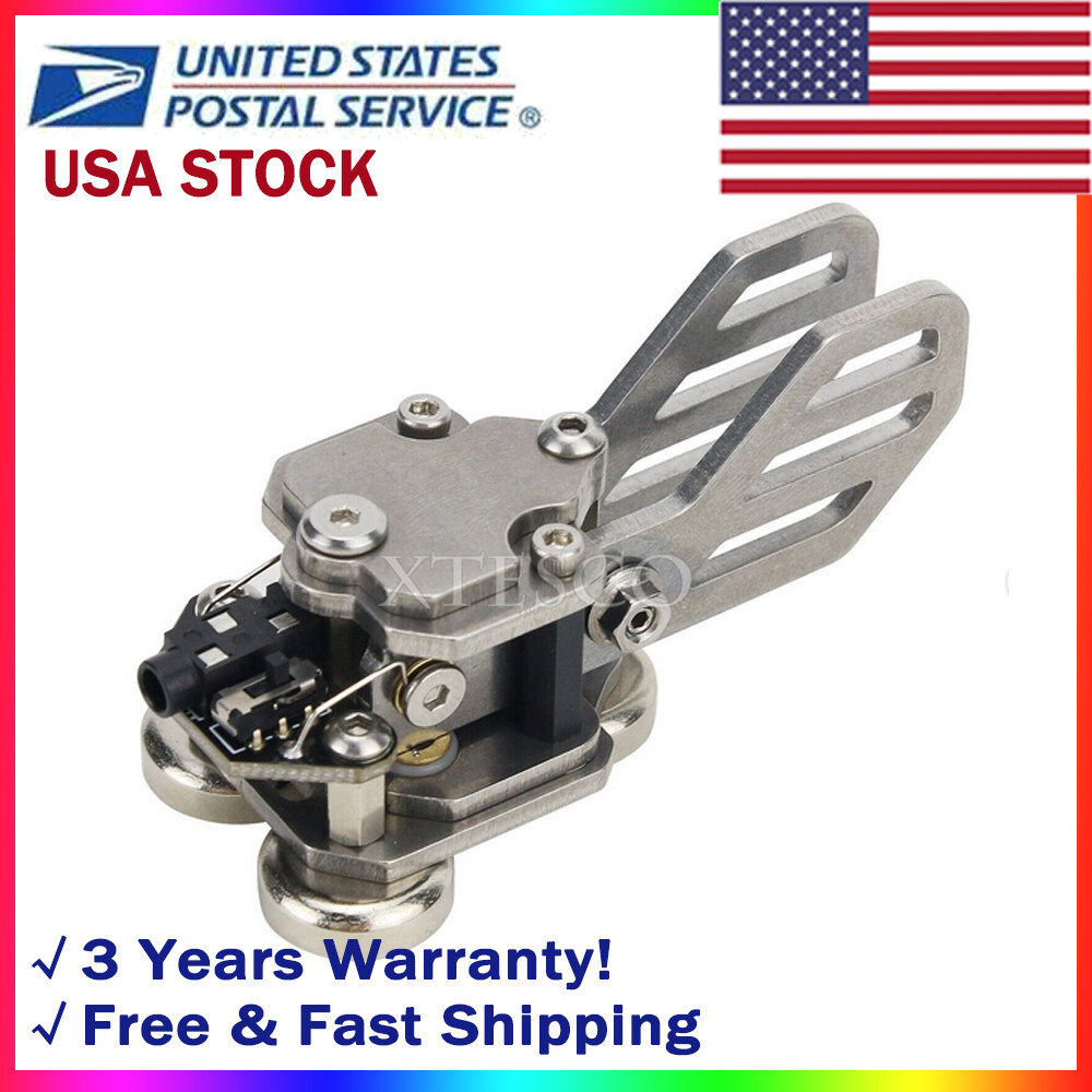 Stainless Steel CW Morse Key Portable Telegraph Key Paddle Key Magnetic Base #US