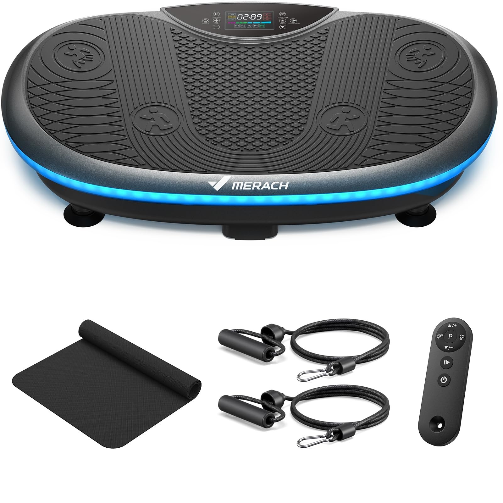 MERACH Vibration Plate Exercise Machine, 4D Whole Body Workout Vibrating Plat...