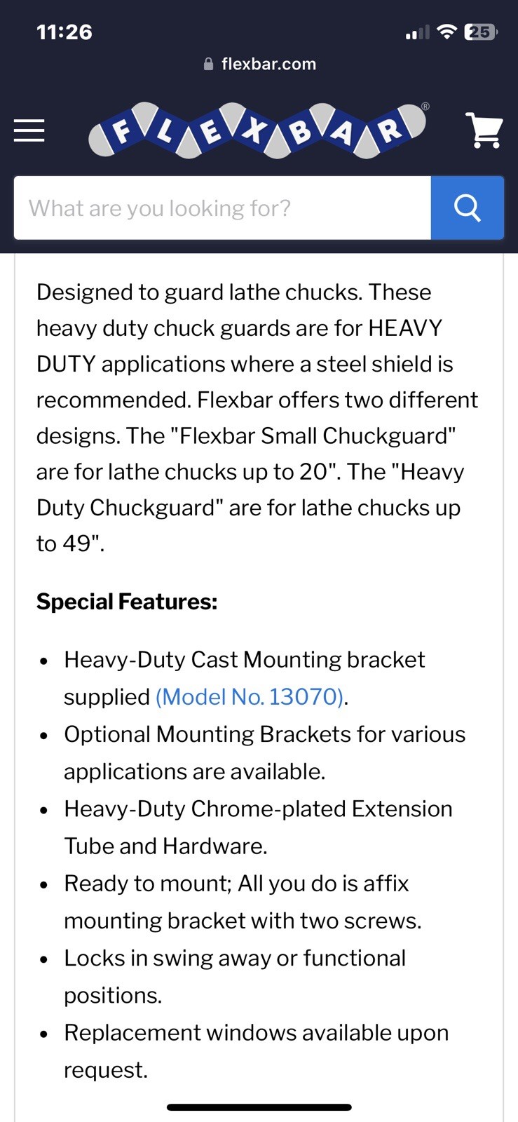 Small Chuck Guard