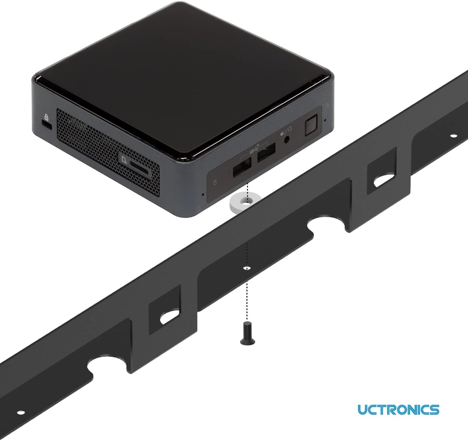 Compact 1U Rackmount for Intel NUC Models – Easy Installation & Organization