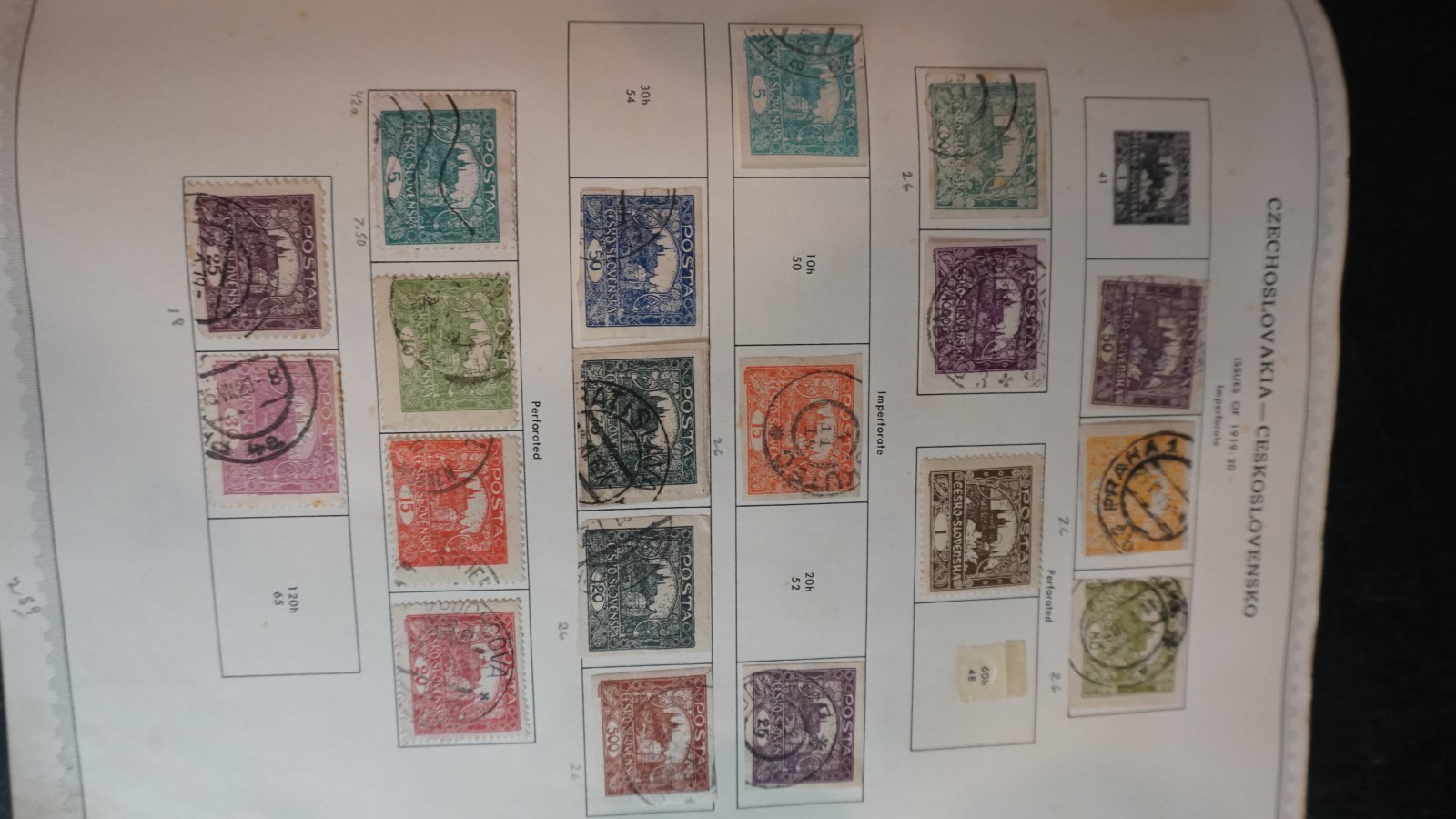 Czechoslovakia nice collection in album