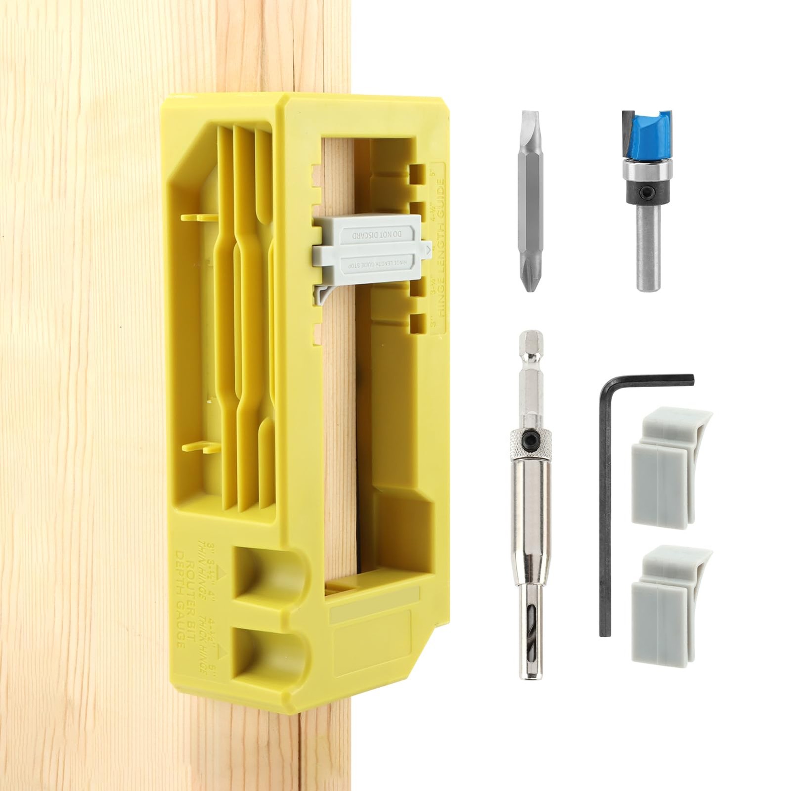 Door Hinge Jig, Door Hinge Router Template, Hinge Installation Kit Fits 3”to ...