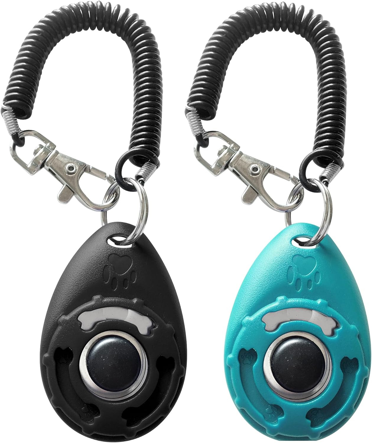 Dog Training Clicker with Sring Wrist and Keyring - Pet Dog Training Clickers fo