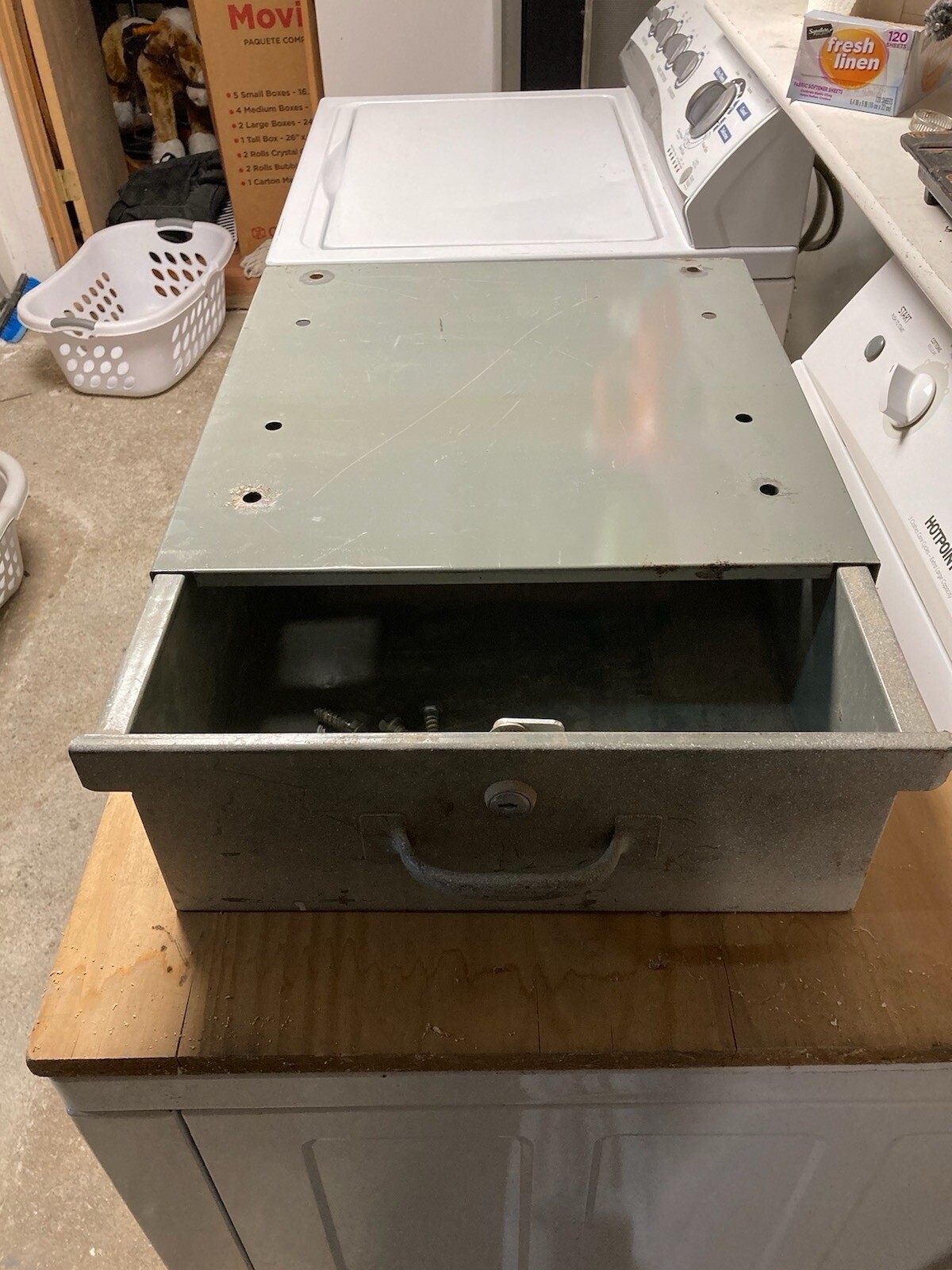 Workbench Lockable Drawer 14”X16"X5” with Bracket By Stackbin Corporation