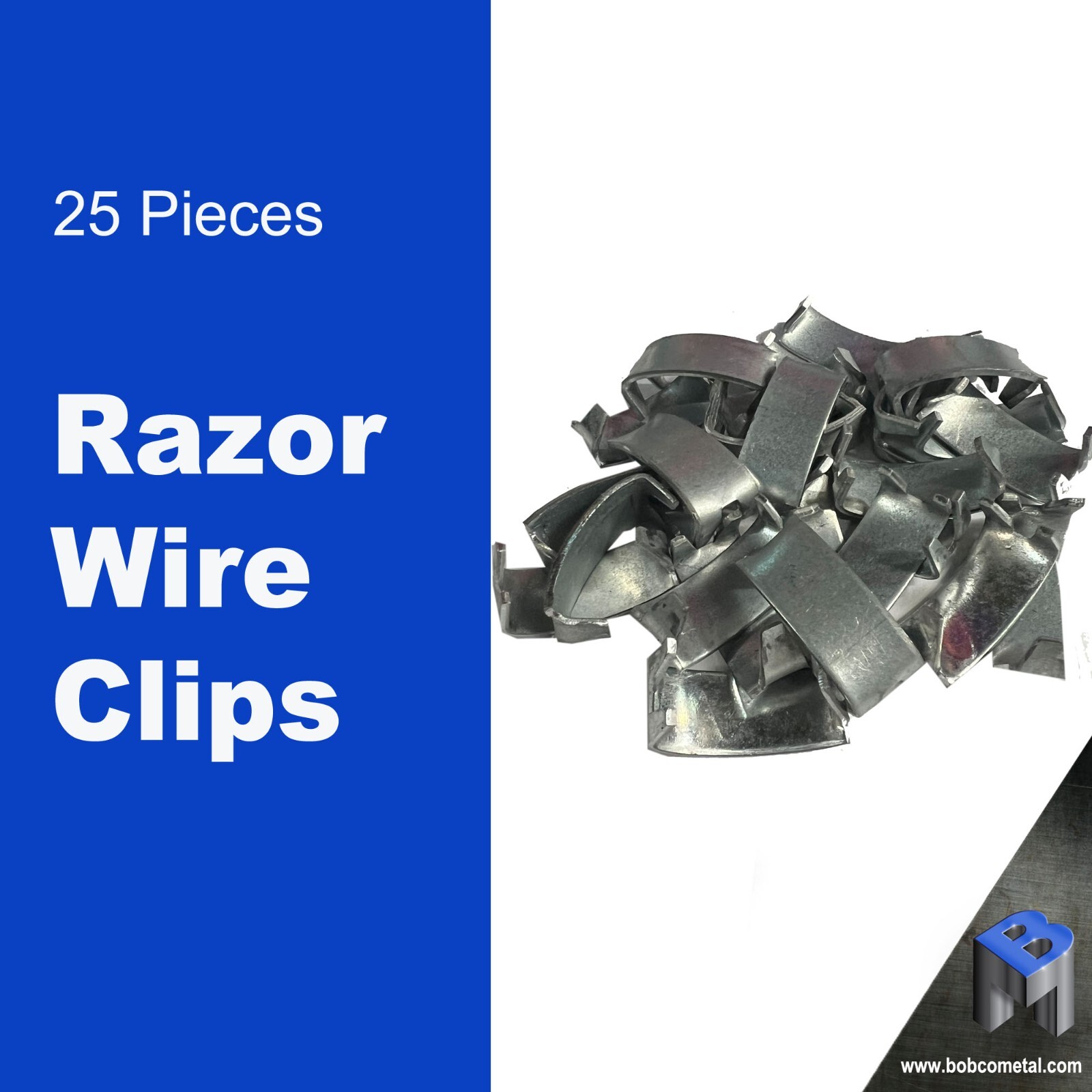 Razor Wire Clips for Installation  |  25 Pieces