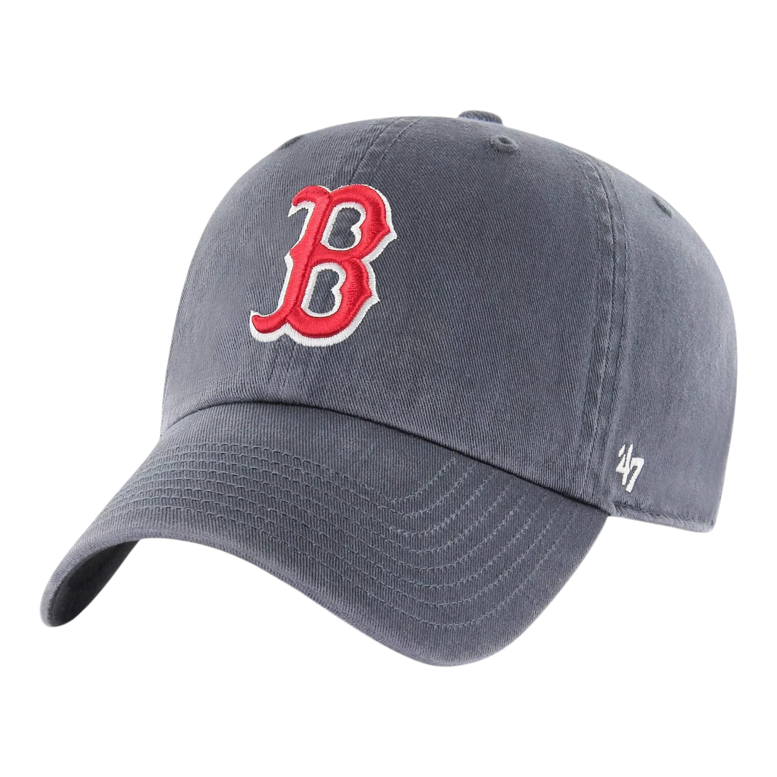 47 Brand Clean Up Boston Red Sox Strapback in Vintage Navy | Adjustable Cap
