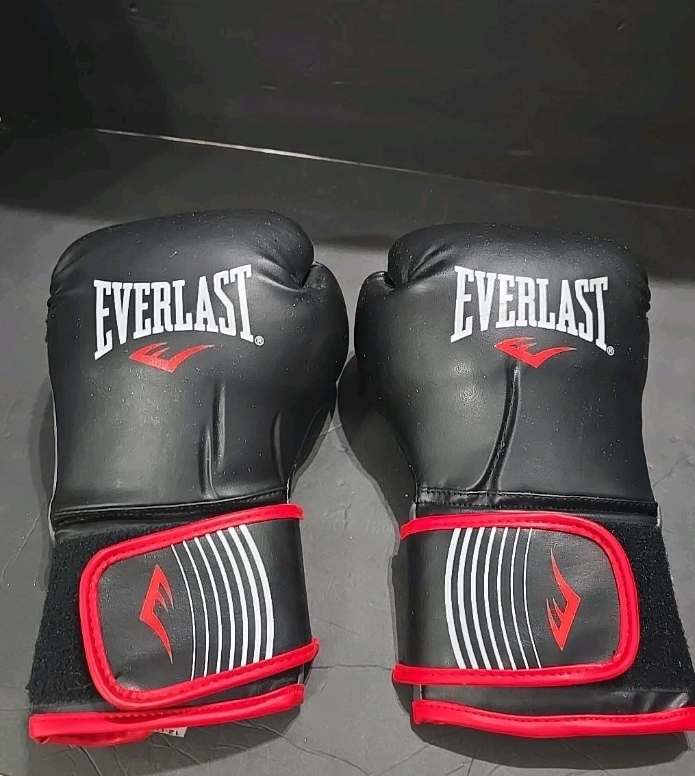 EVERLAST CORE Training Boxing Gloves Boxing Gloves (BLACK / RED) - 12oz