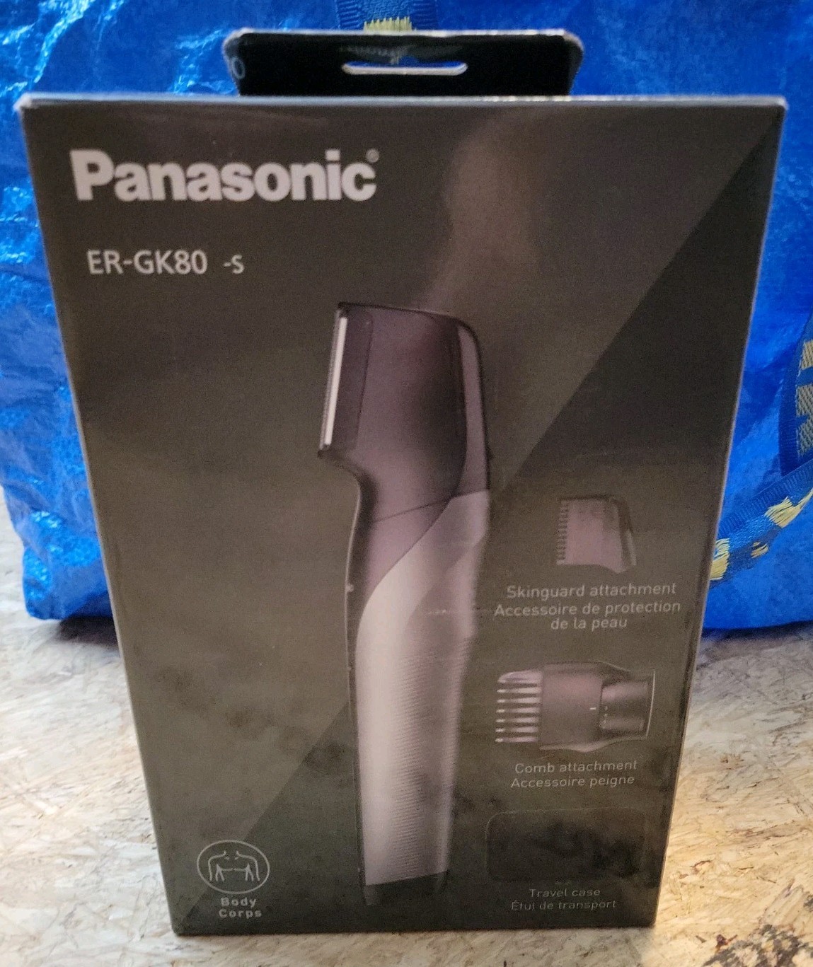 Panasonic ER-GK80-S Body Groomer Trimmer Wet Dry Cordless Travel Case Sealed