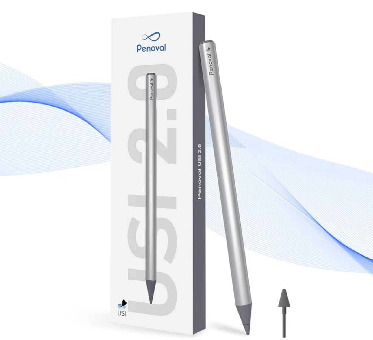 Penoval USI2.0 Stylus Pen for Chromebook with Magnetic Absorption, Type-C Charge
