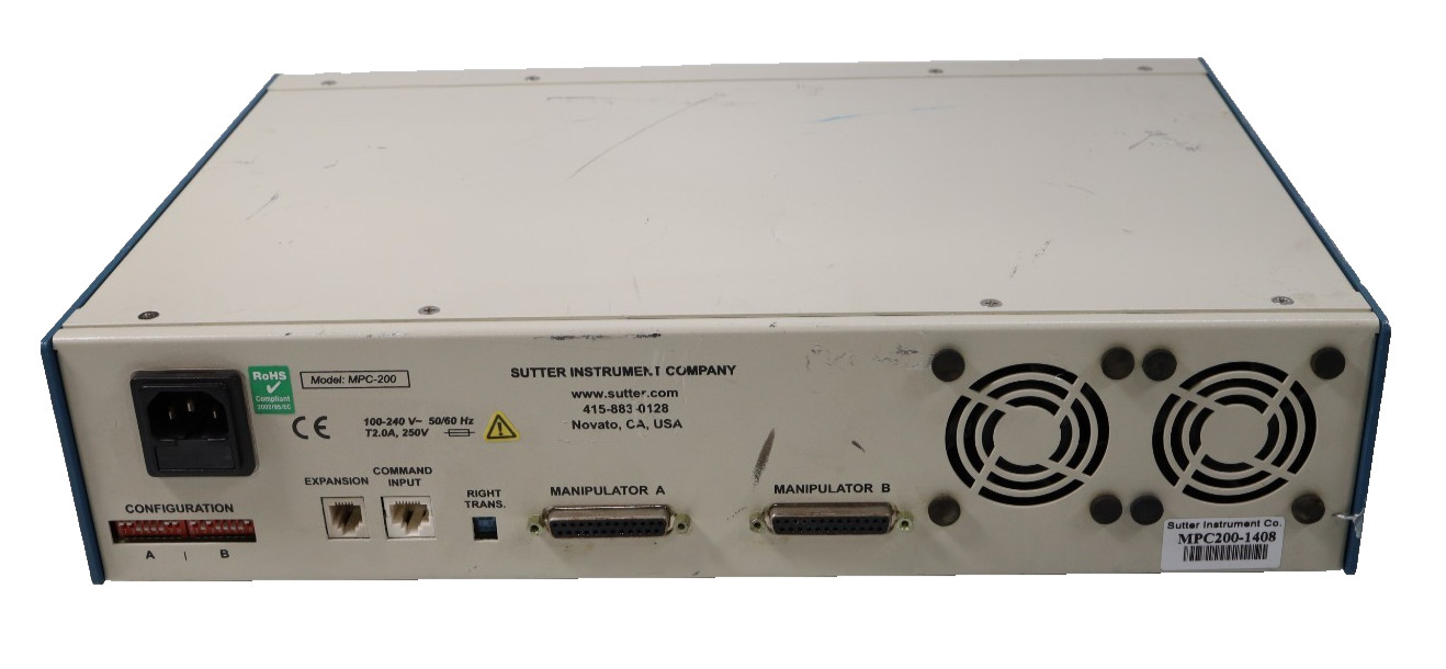 Sutter Instrument MPC-200 Dual Motor Stepper 1U Multi-Manipulator Controller
