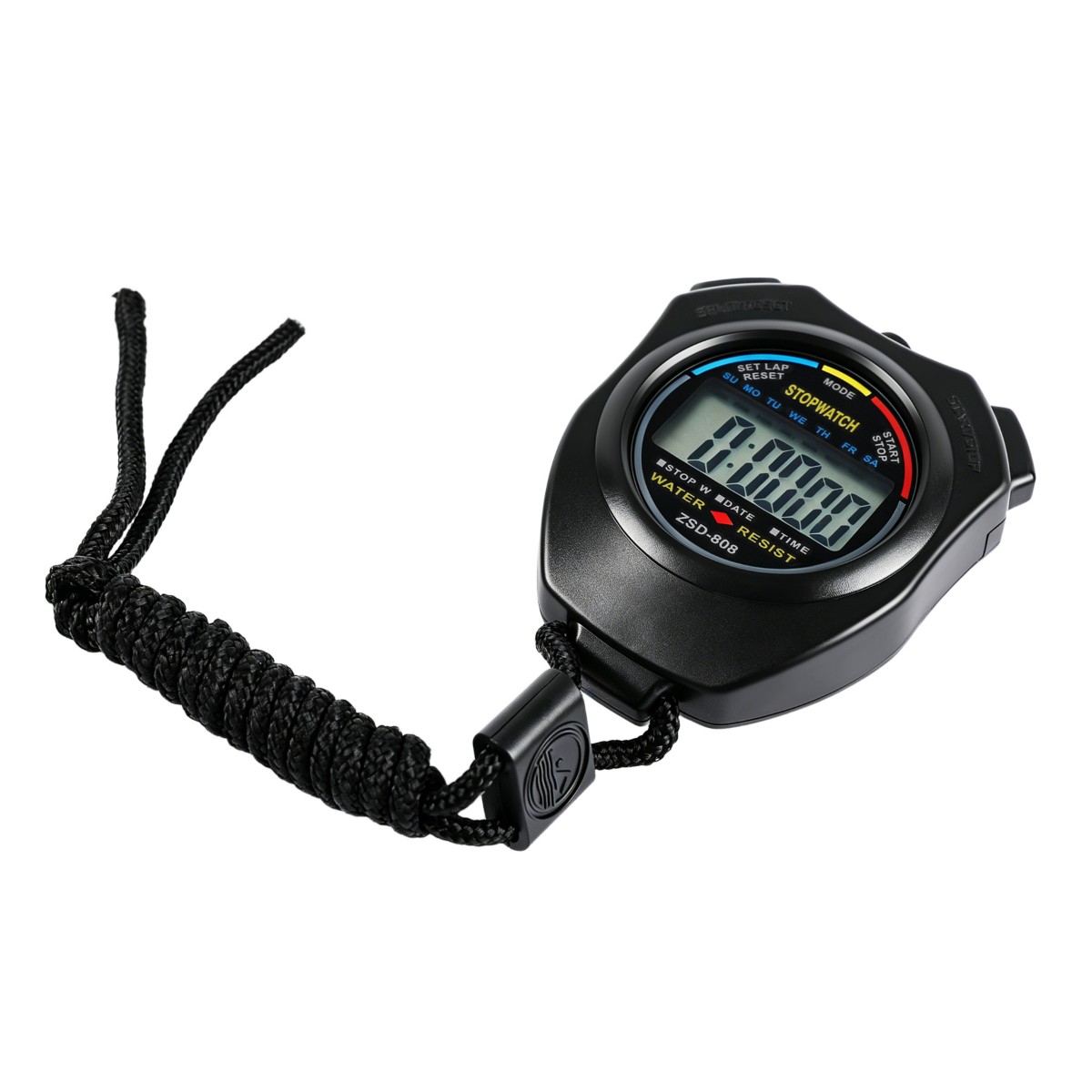 2x Multi-Function Electronic Digital Sport Stopwatch Timer, Large Display & Date