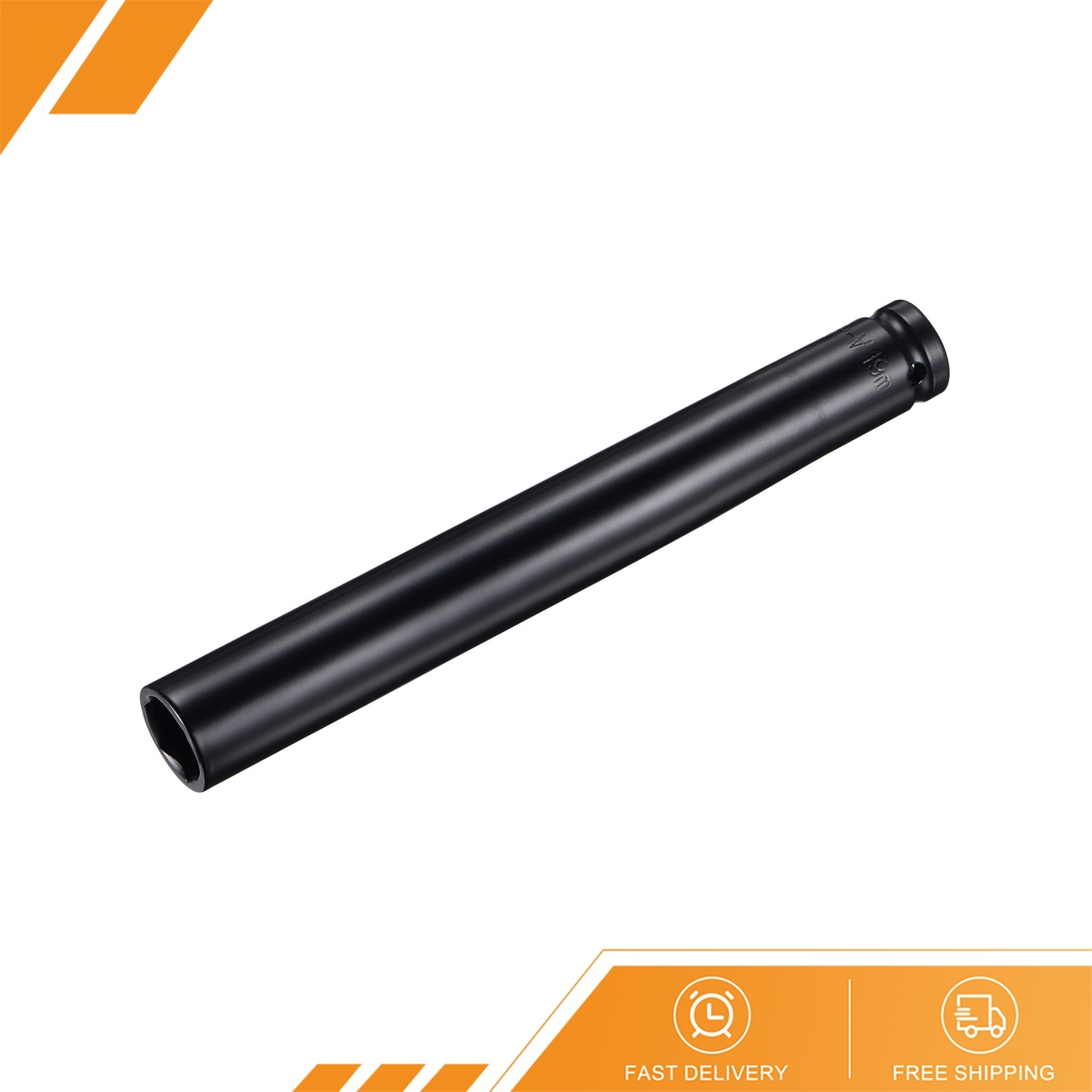 1/2" Drive x 19mm Deep Socket - CR-V Steel 8" Length 6-Point