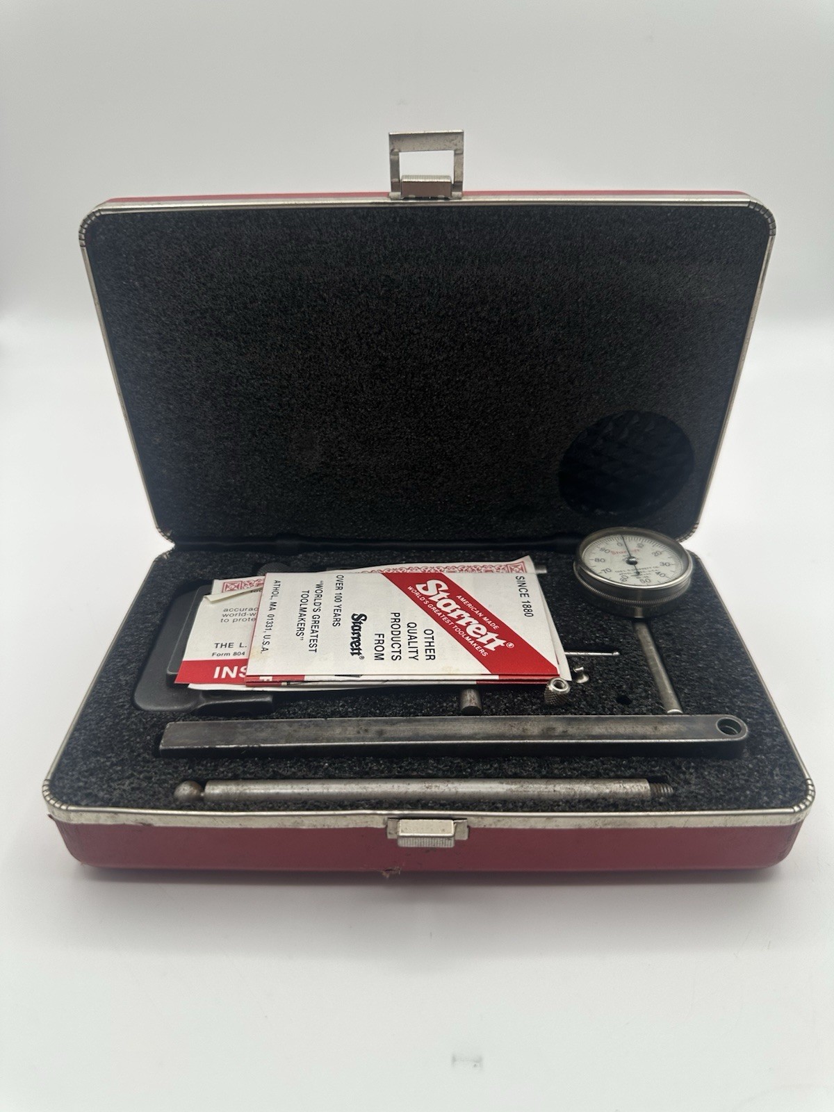 STARRETT No.196 Back Plunger Dial Test Indicator Kit - (READ) - G37003636