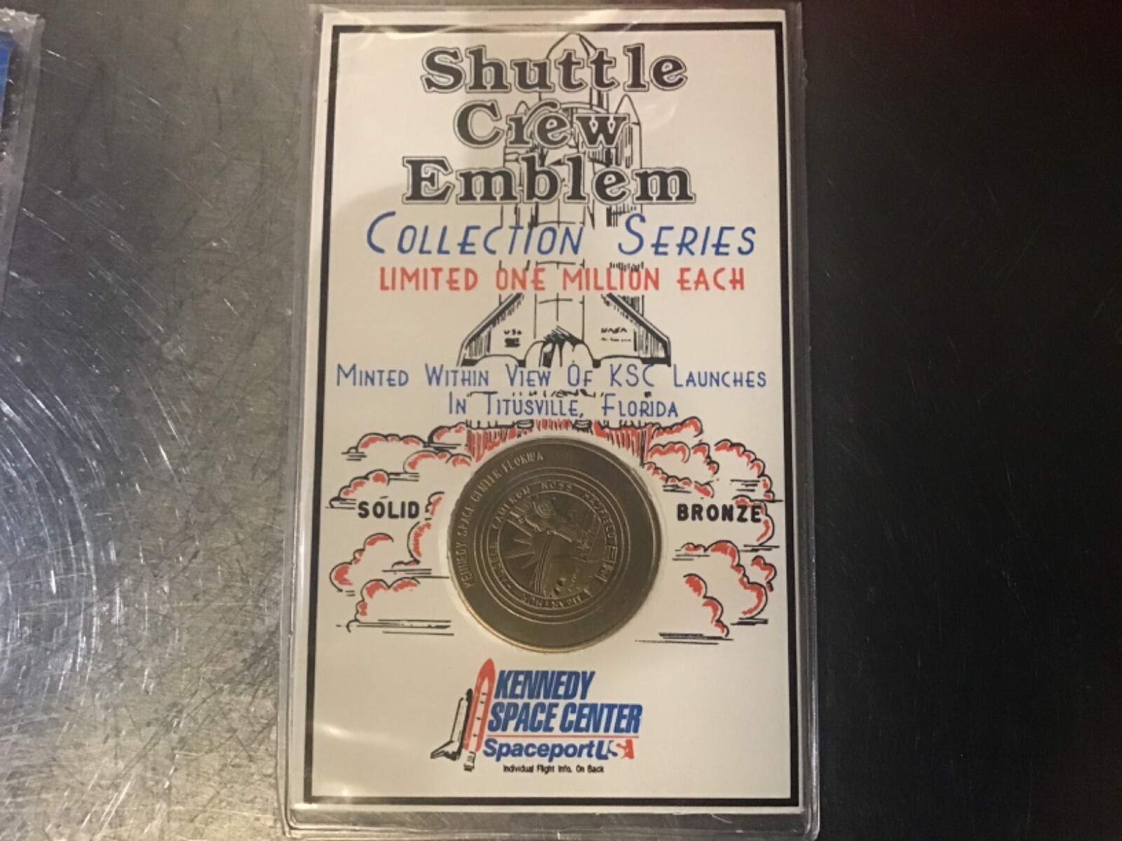 Shuttle Crew Emblem Collection Series Solid Bronze Coin (STS-74 ATLANTIS ) 1995