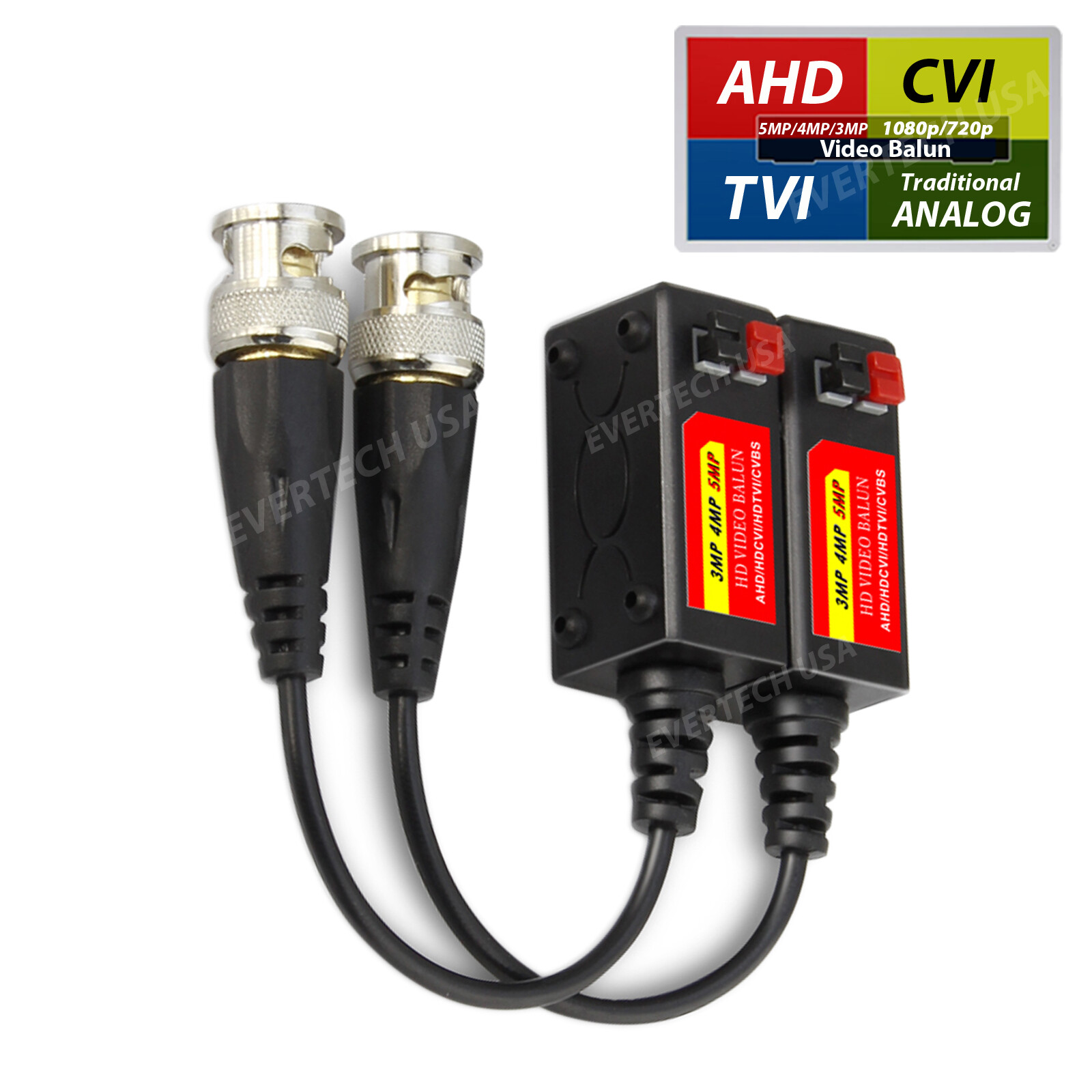 5MP Passive HD BNC Video Balun Transceiver Transmitter