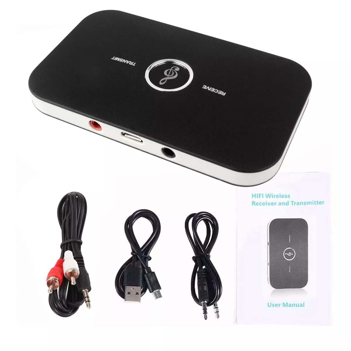 Transmitter Receiver 2 IN 1 Bluetooth 5.0 Wireless Audio 3.5mm USB Aux Adapter