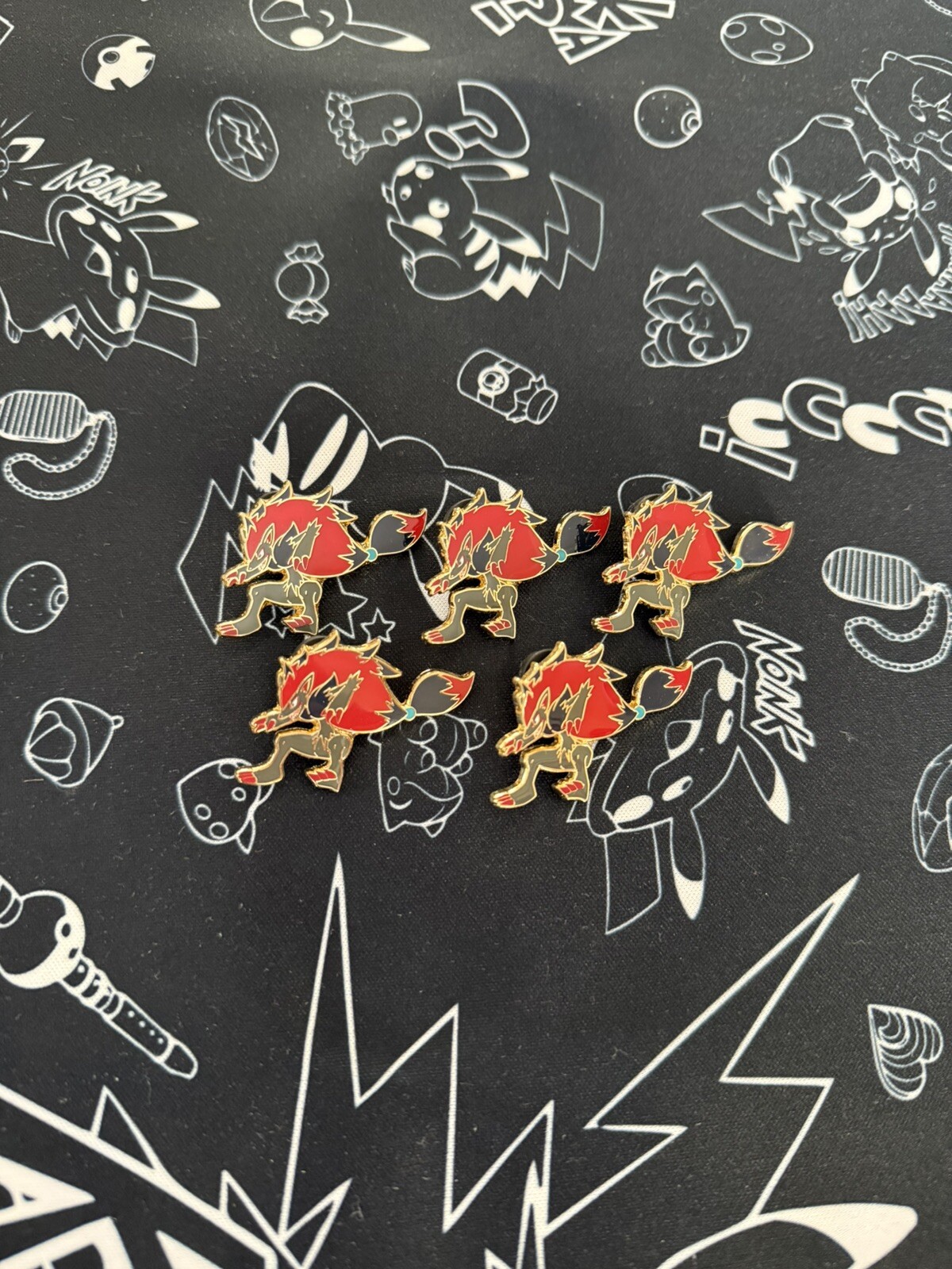 Pokemon Zoroark Official Shining Legends Enamel Pin Brooch Nintendo Anime
