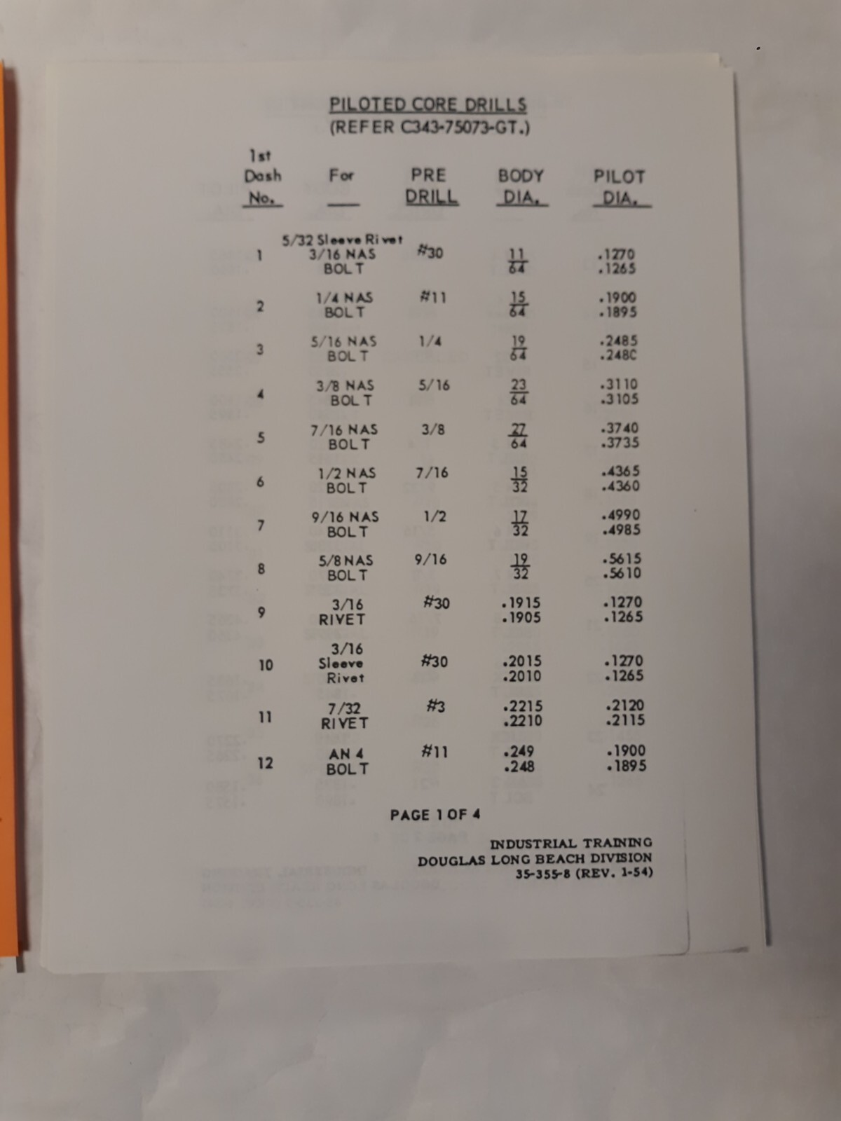 Douglas Model RB-66C Shop Data Handbook & Newspaper Article Copy