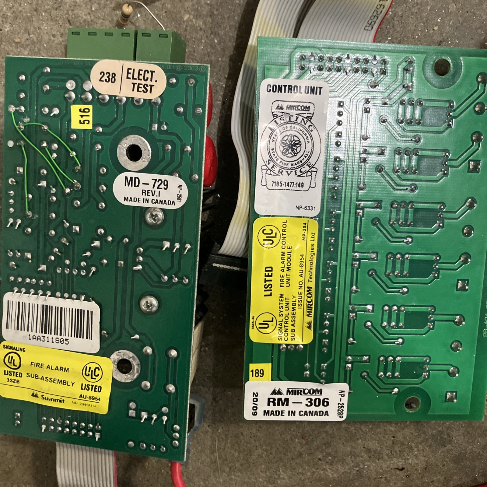 Mircom FA-300 Fire Alarm Sub Assembly