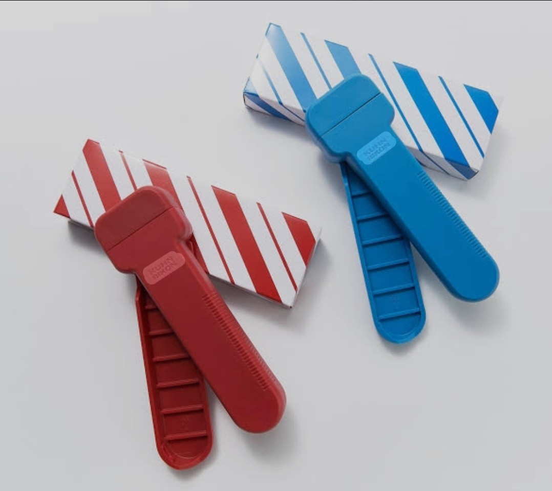 Kuhn Rikon Compact Jar Openers Set Of 2 w/ Gift Boxes Red & Blue