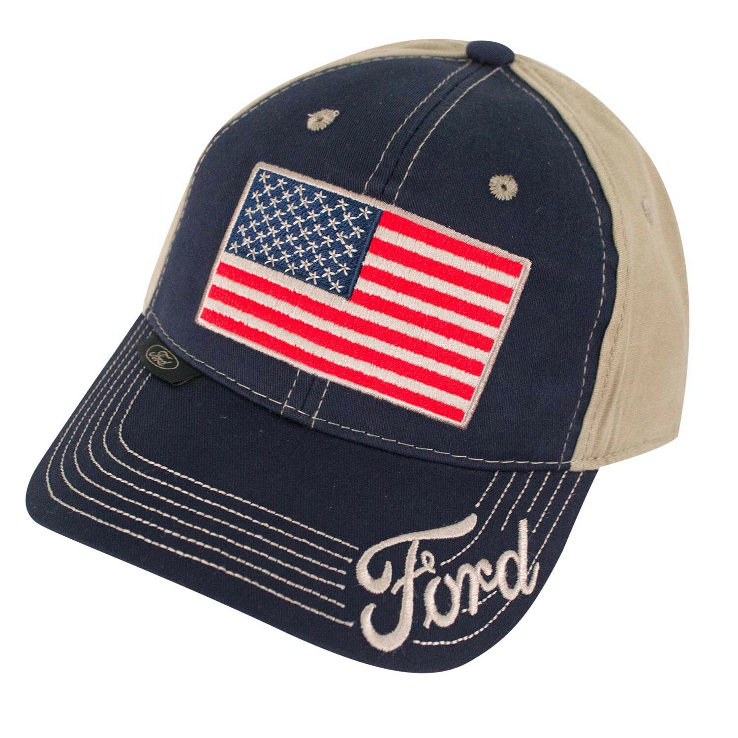 Ford American Flag Hat Blue