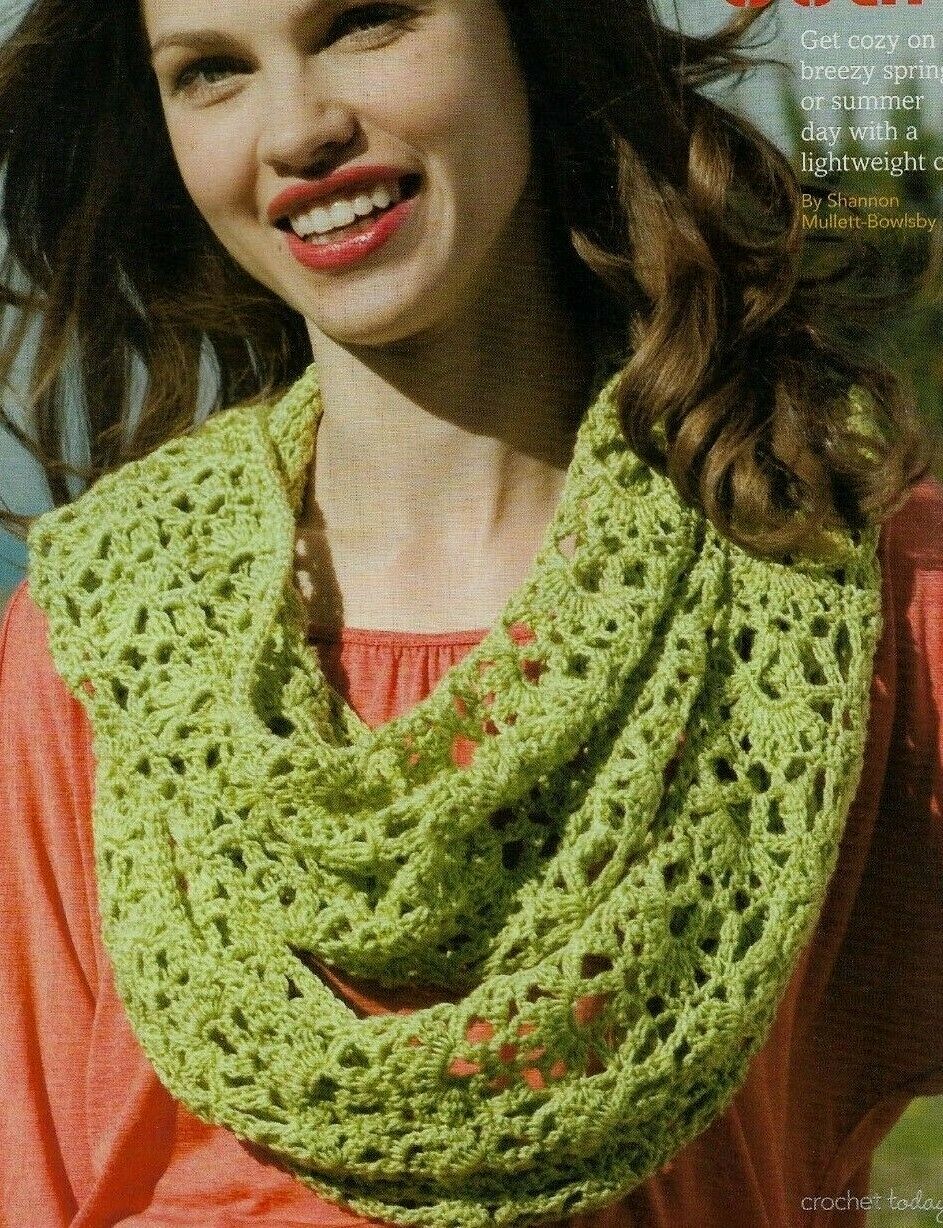 INFINITY SCARF WOMEN'S CROCHET PATTERN INSTRUCTIONS