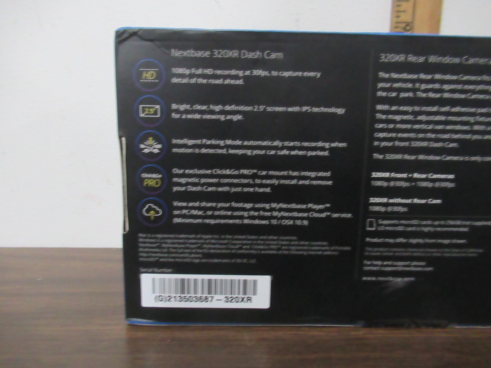 Nextbase Dash Cam 320 XR Rear Cam Bundle NEW SEALED