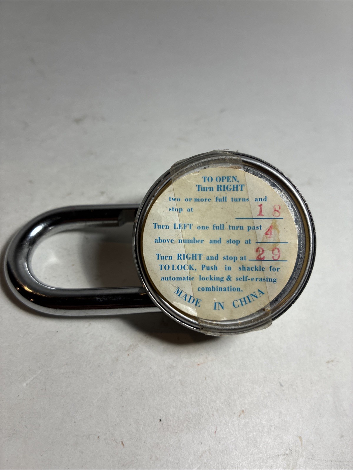 Task Force 1-7/8 in Wide Combination Padlock with Three Digit Combination