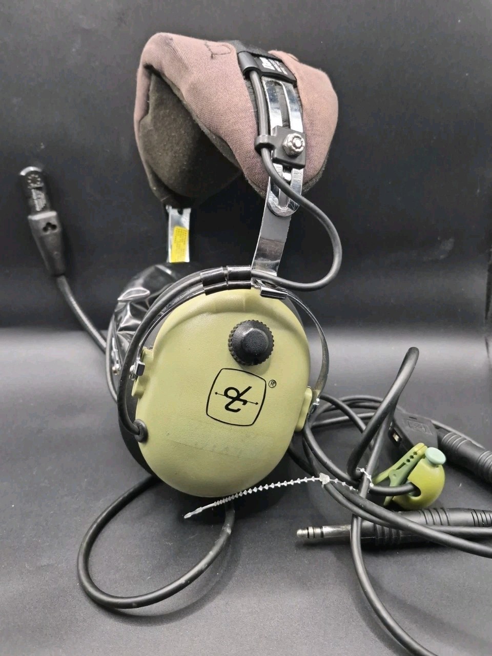 David Clark H10-13S Aviation Headset P/N 12507G-44 - Untested Project/Parts