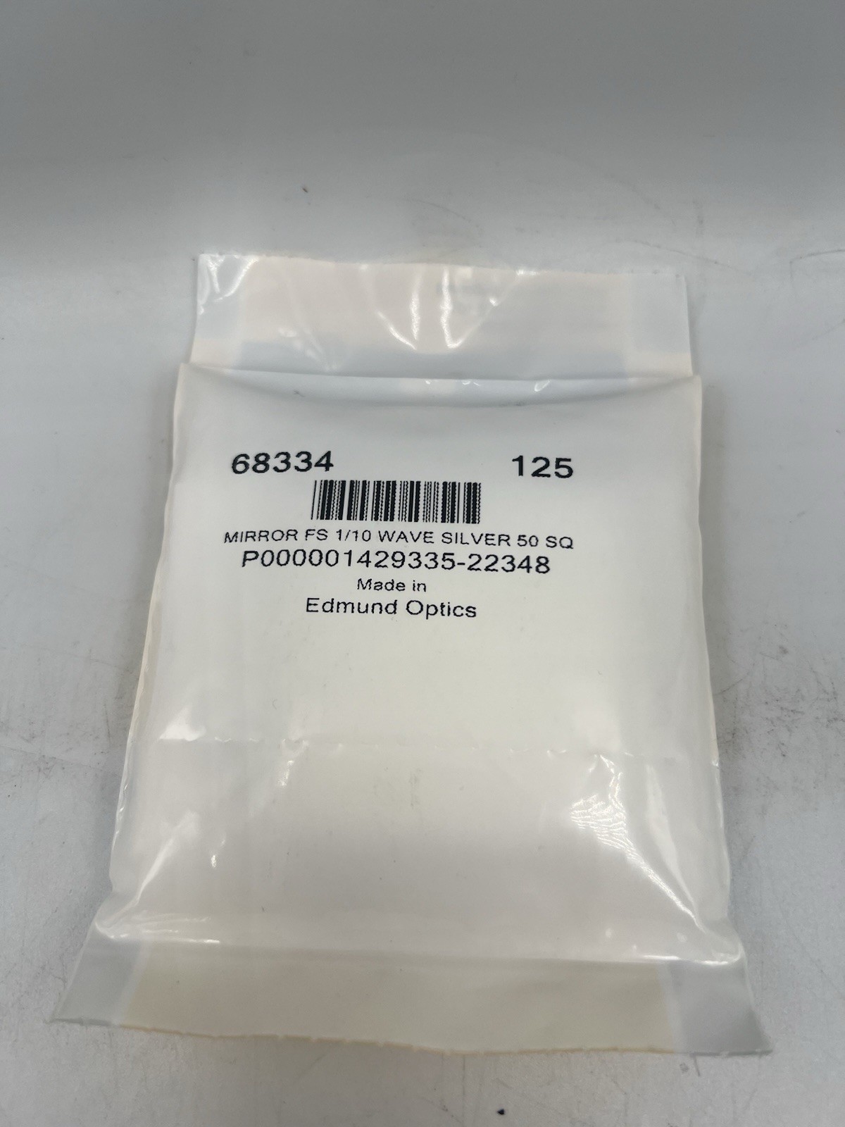 New NOS Edmund Optics 68334 Front Surface Mirror, 1/10 Wave, 50mm Sq