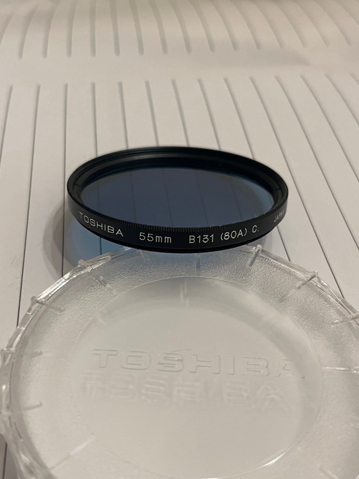 55mm 80A Toshiba camera lens filter made in Japan