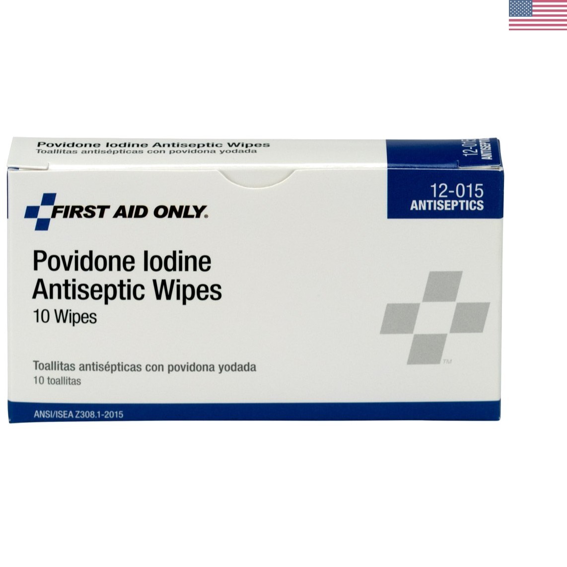 PVP Povidone Iodine Wipe, First Aid Kit Refill Supplies, Box of 10