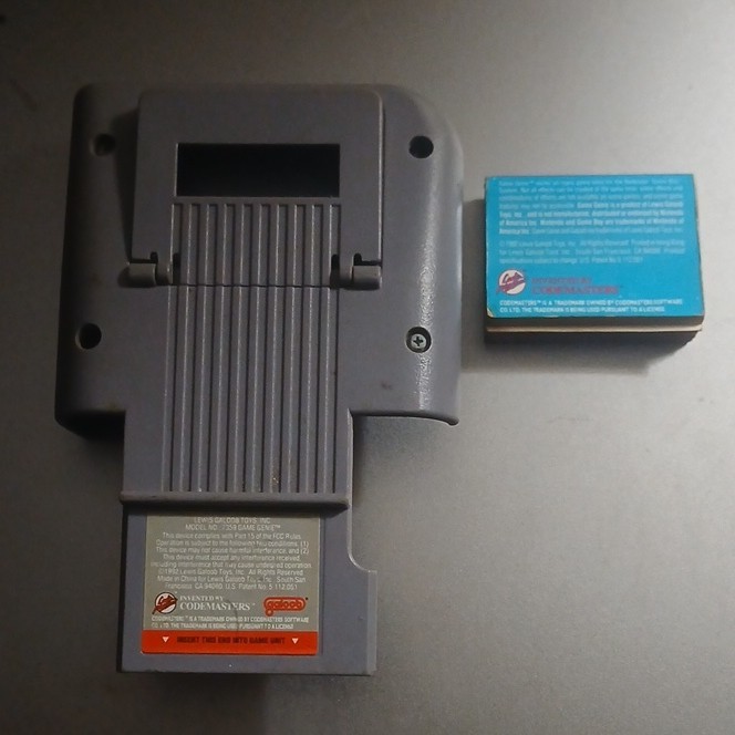 Game Genie Enhancer for Nintendo Game Boy w/ Manual & Code Booklet Gray