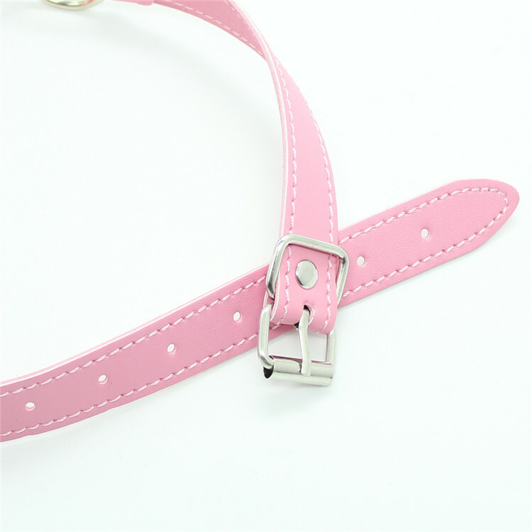 Open Mouth Balls Gags Breathable Adjustable PU Leather Belt Harness Binding