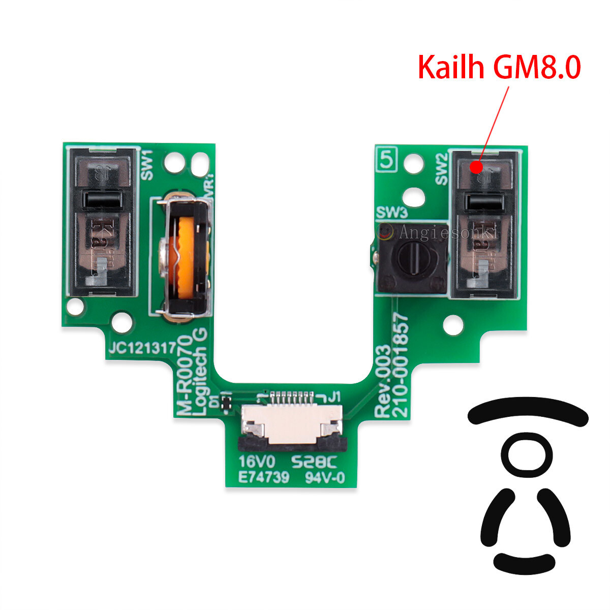 Logitech G Pro Wireless GPW GPX Mouse Micro Switch Wheel Encoder Button Board