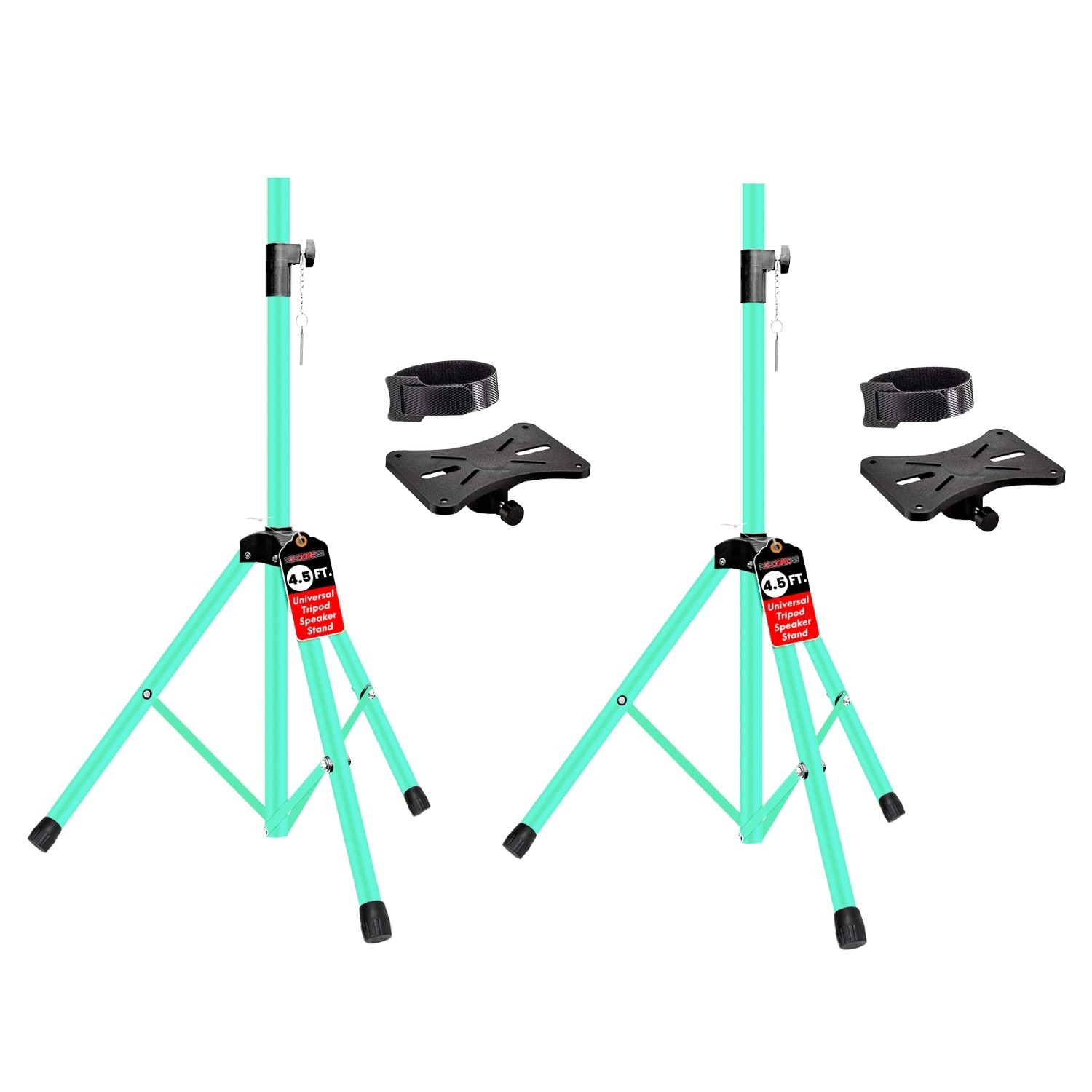 5Core Speaker Stand Pair Adjustable Tripod 54 Inch 132 lbs Capacity 35mm Mount