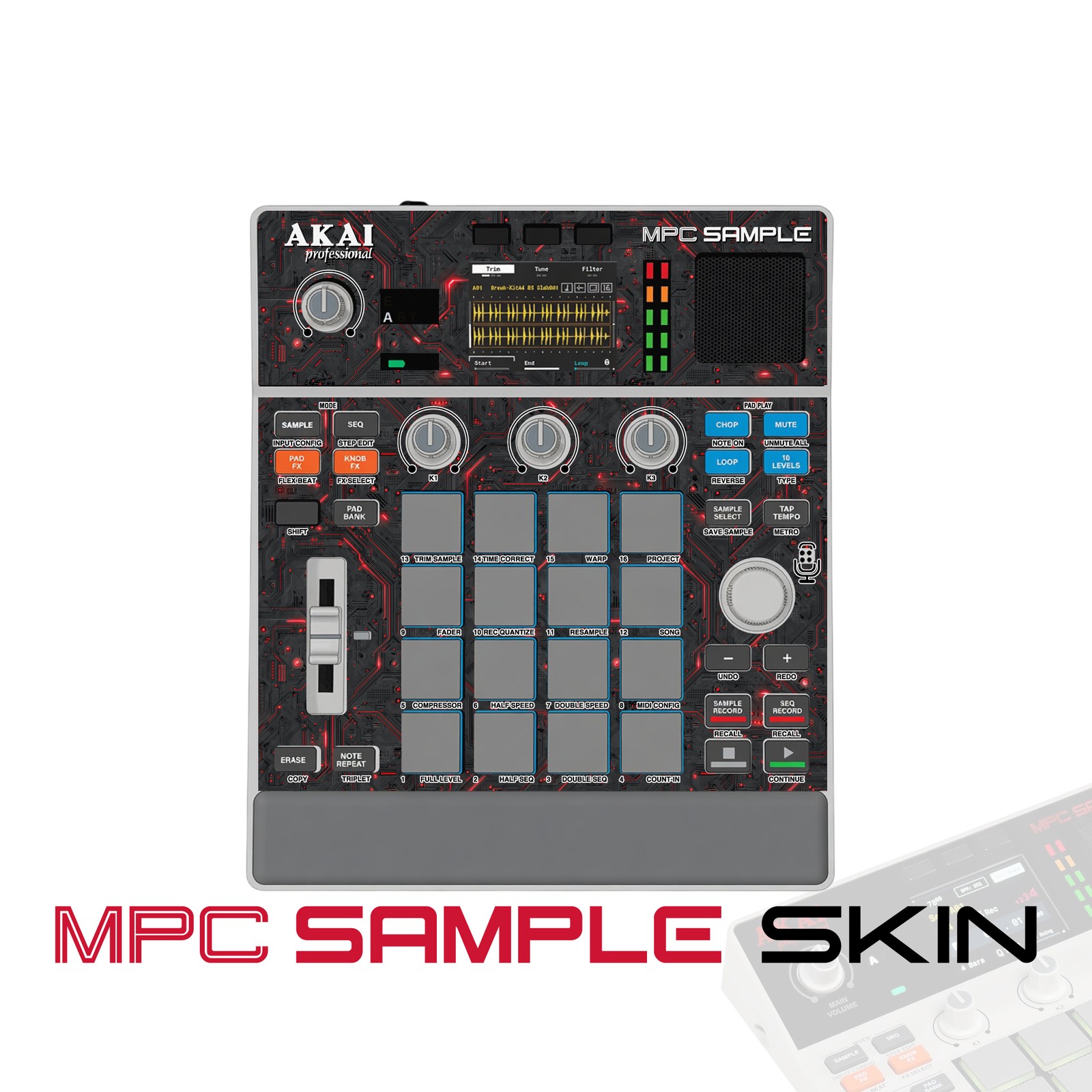 Akai MPC Sample Skin / Blood Circuit