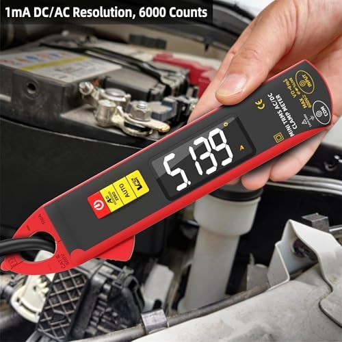 BSIDE 1mA Clamp Meter, DC/AC Current with Smart Mode, True RMS 6000 Counts