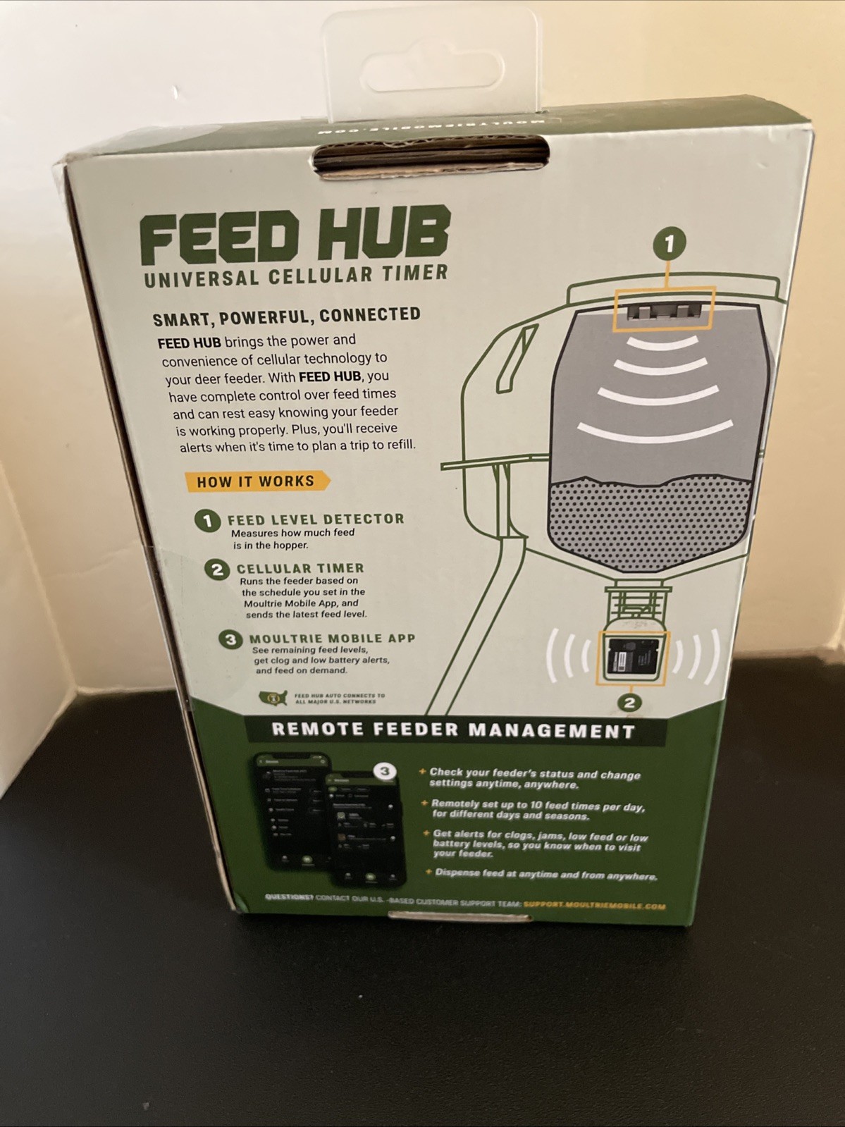 Moultrie Mobile Feed Hub Universal Cellular Timer Sealed