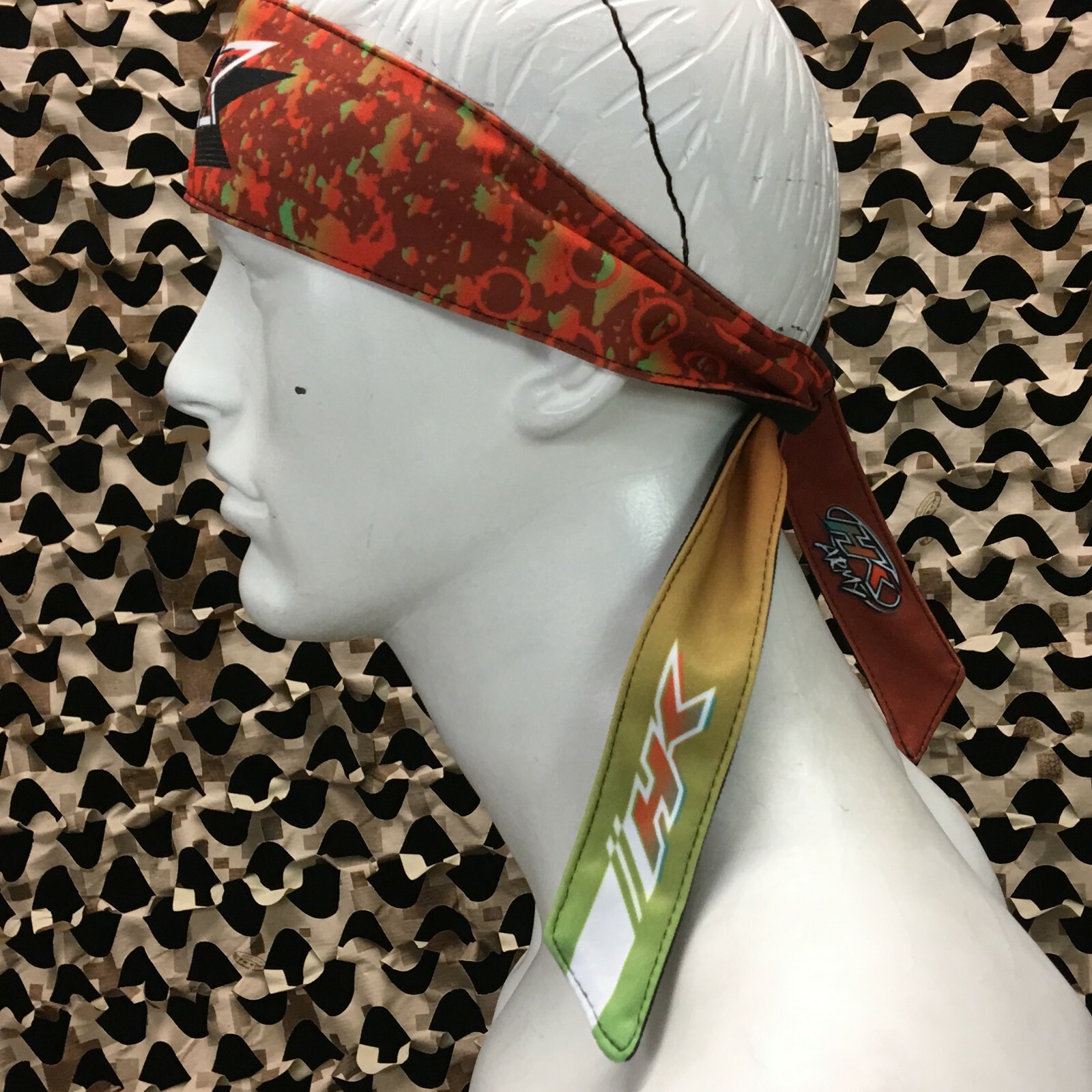 NEW HK Army Headband - Retro Liquid Orange/Lime