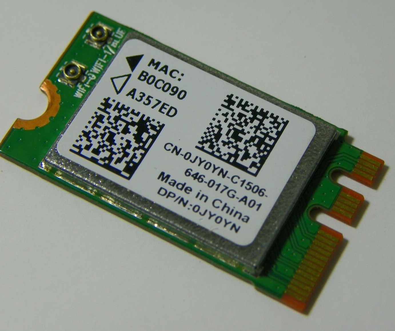 New Dell OEM DW1707 Atheros QCNFA335 802.11b/g/n + BT4.0 NGFF DP/N JY0YN