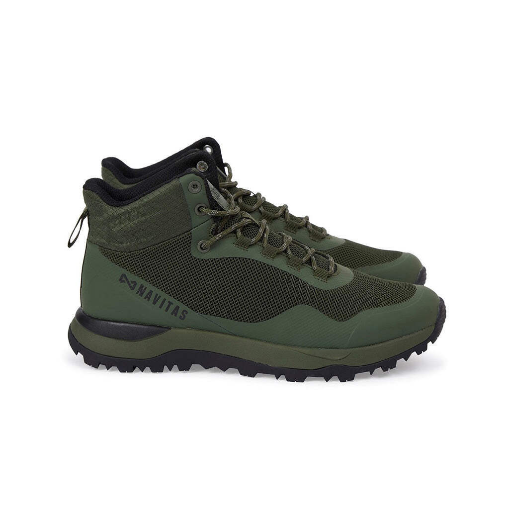 Navitas SQ1 High-Top Trainer - All Sizes - Green - Carp Fishing Outdoor Footwear