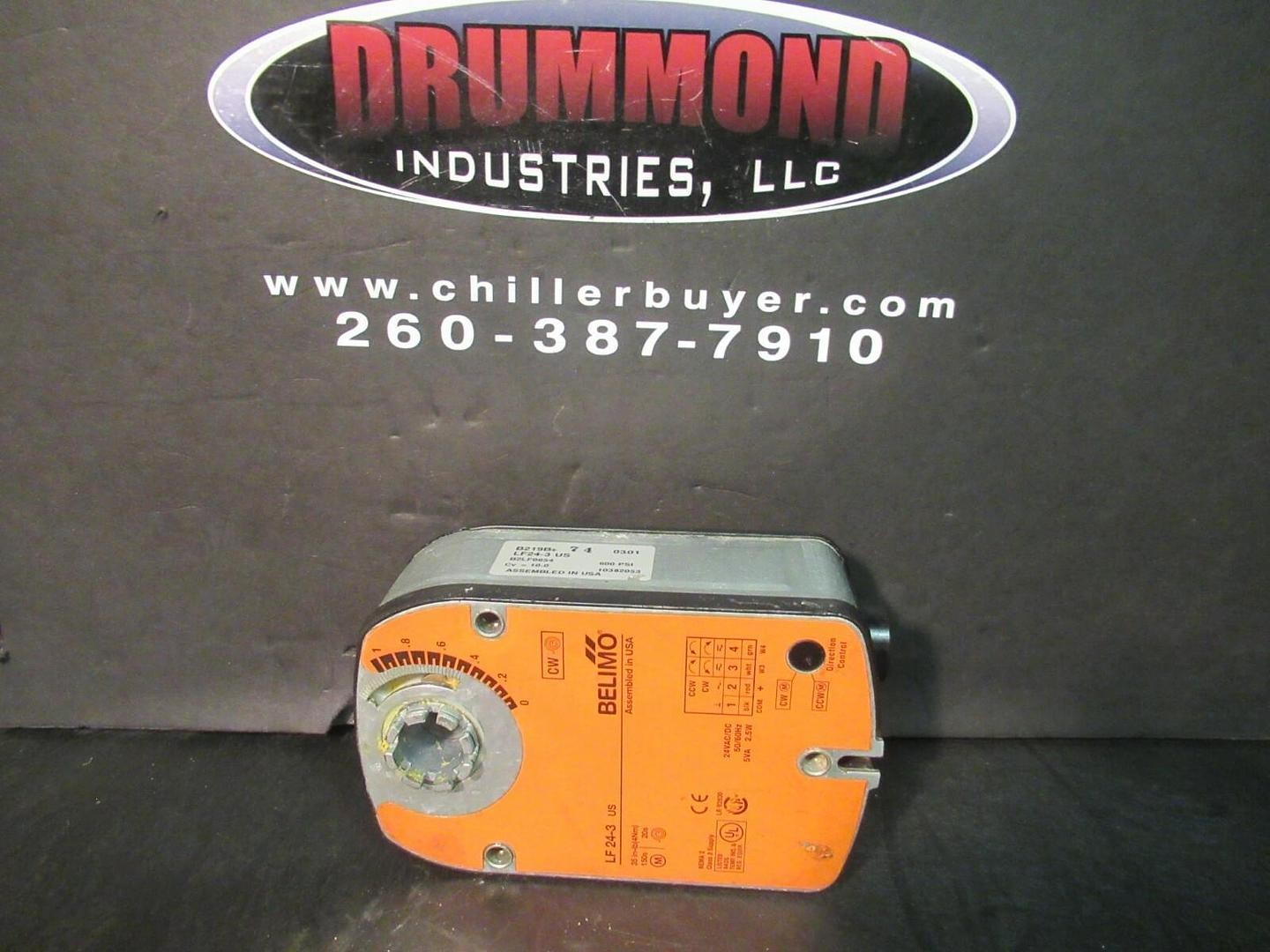 BELIMO SPRING RETURN ACTUATOR LF24-3 US 24 VAC/DC 5 VA 2.5 W 150S 20S 35 IN-LB