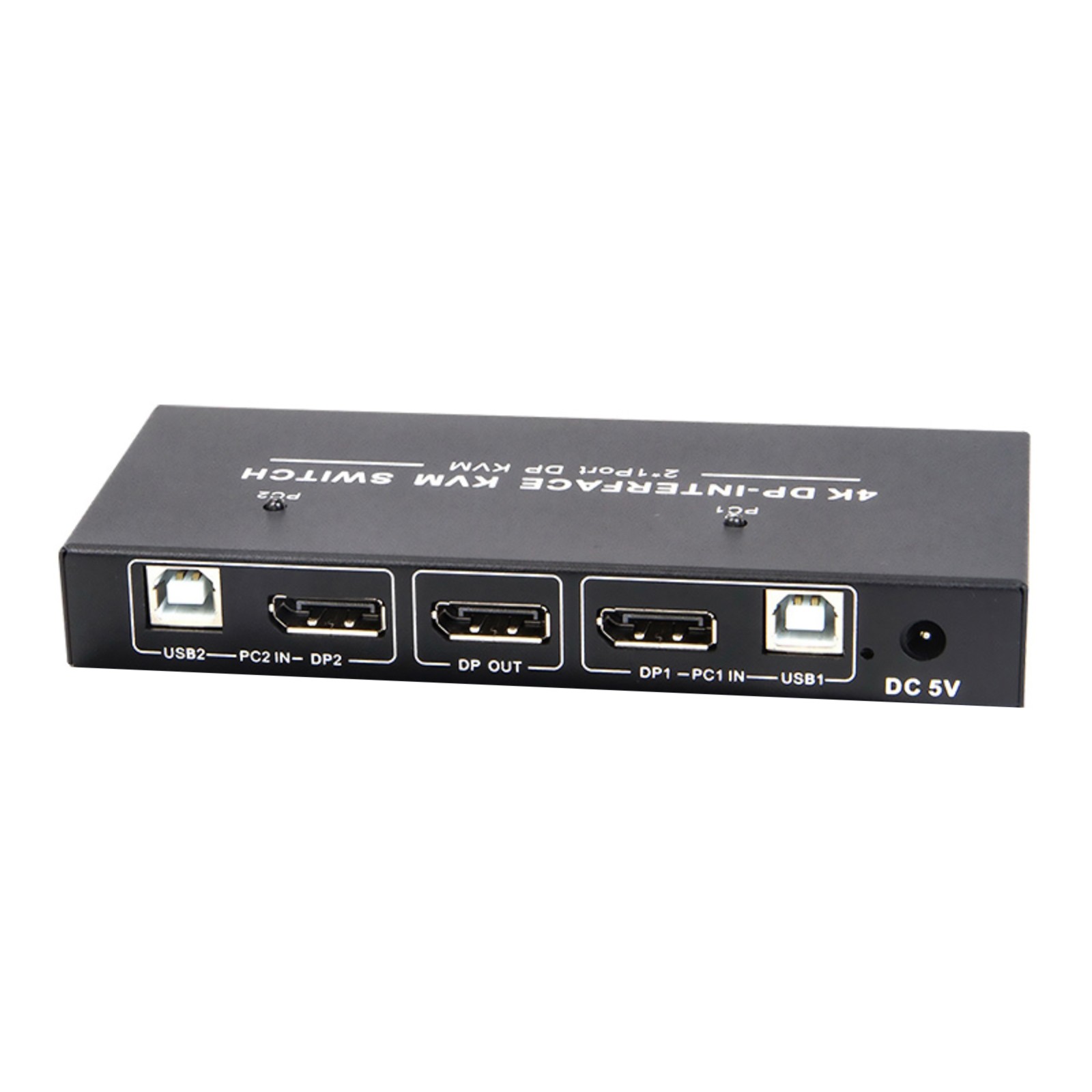 4K 60Hz  2 in 1 out DP USB KVM Switch to share monitor mouse keyboard printer E