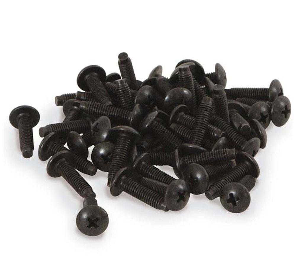 10-32 Cage/Server/Racking Screws can of 50pcs Black