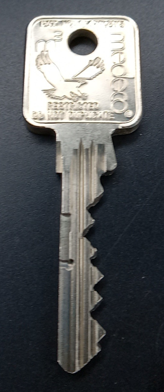 Medeco Key Eagle Collectors Do Not Duplicate DND Security Cut