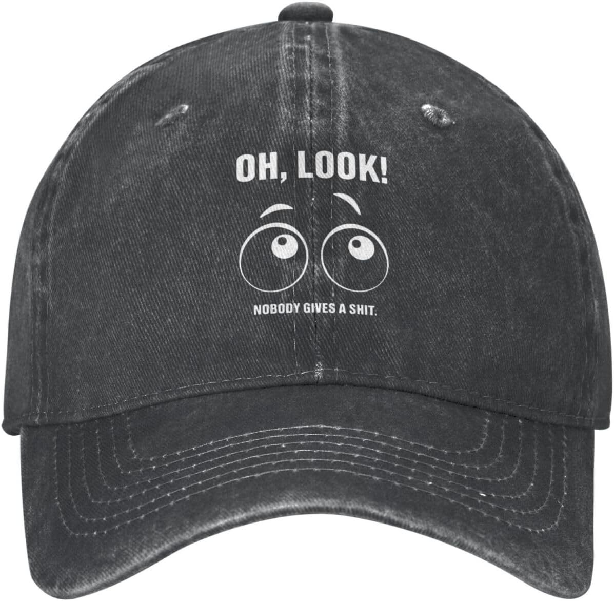 Oh Look! Nobody Gives A Sh*t Baseball Cap Dad Hat Trucker Hat Adjustable Unisex