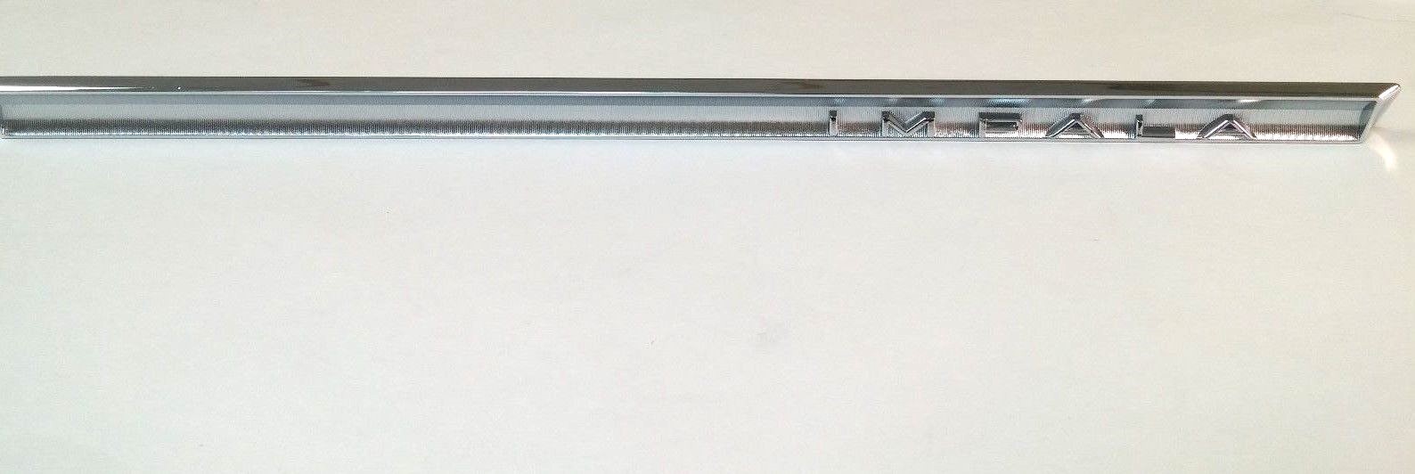 1964 64 Chevy Impala Glove Box Chrome Emblem Trim Molding