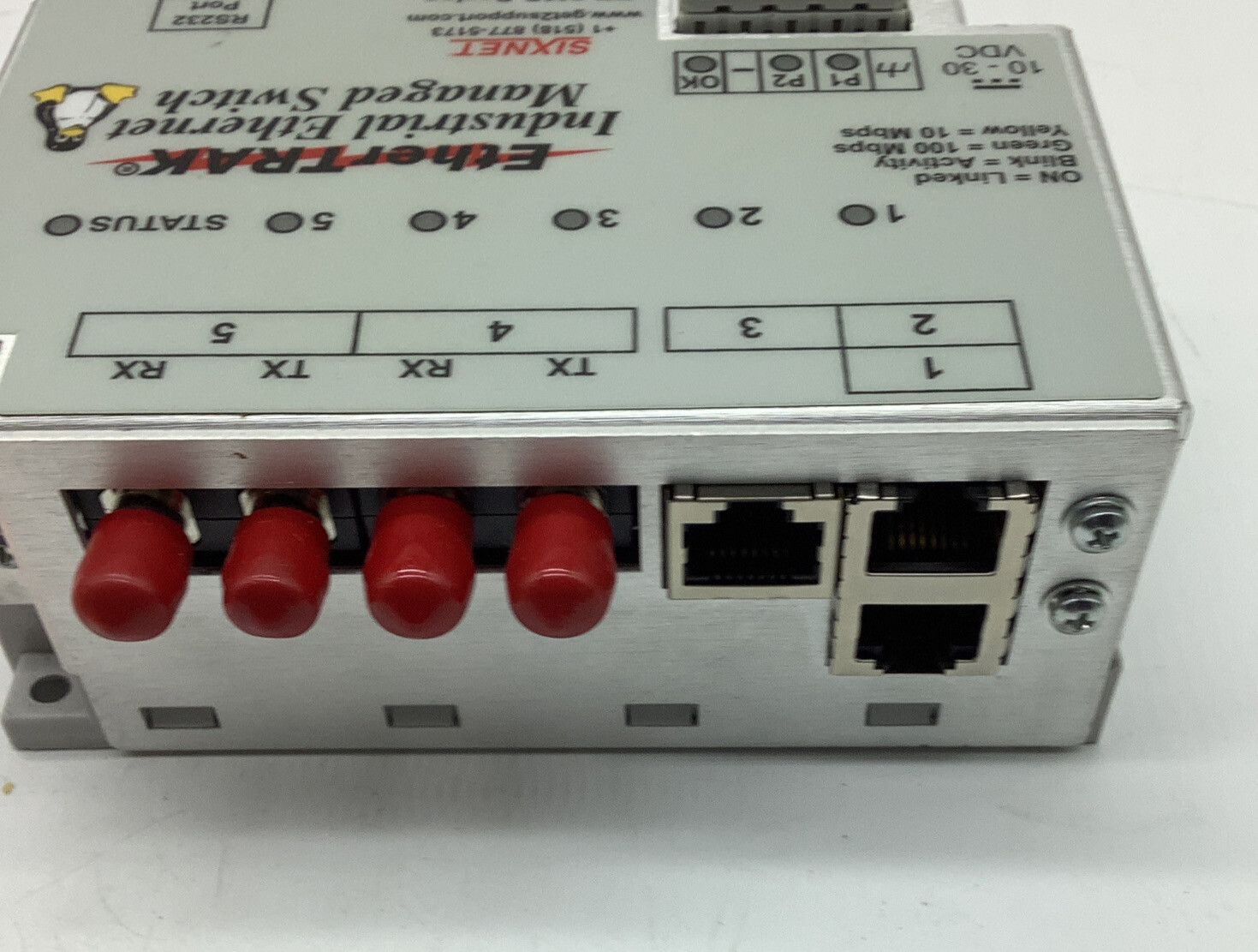 EtherTrak, SIXNET, ET-5MS-4 ST,Switch,(1 Pc In Lot)2616-83