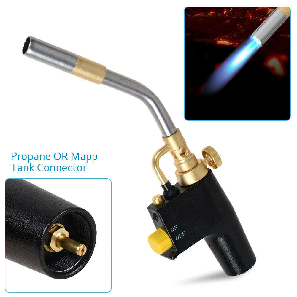 4X Propane Torch Head Trigger Start MAP Gas Torch Head Welding Torch MAPP Torch